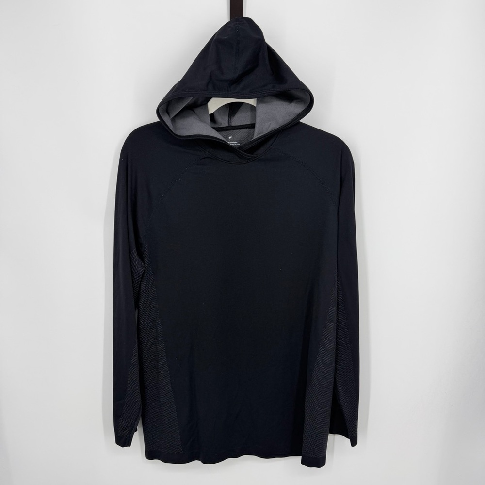 Fabletics Men's Training Day Hoodie shirt in black sz L